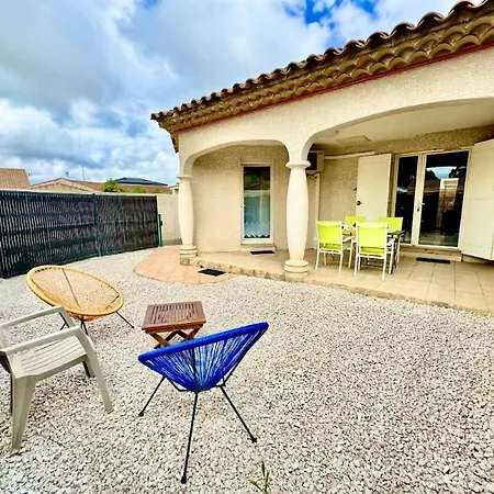 T3 En 3 Etoiles De Plain-pied, Climatise, Terrasse, Jardinet Et Parking, Tres Calme Pomérols